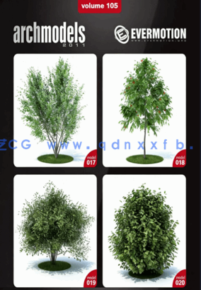 花园喷泉植物椅子3D模型 Evermotion Archmodels vol.105(图5)