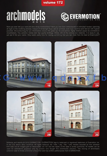 欧式建筑楼房3D模型 Evermotion – Archmodels Vol.172(图3) 欧式建筑楼房3D模型 Evermotion – Archmodels Vol.172(图3)