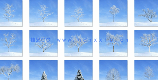 秋冬树木Evermotion Archmodels vol.100(图2)