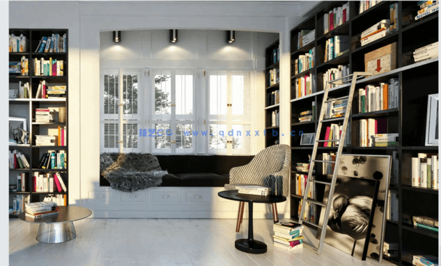  Evermotion Archmodels vol. 179书柜模型(图3)