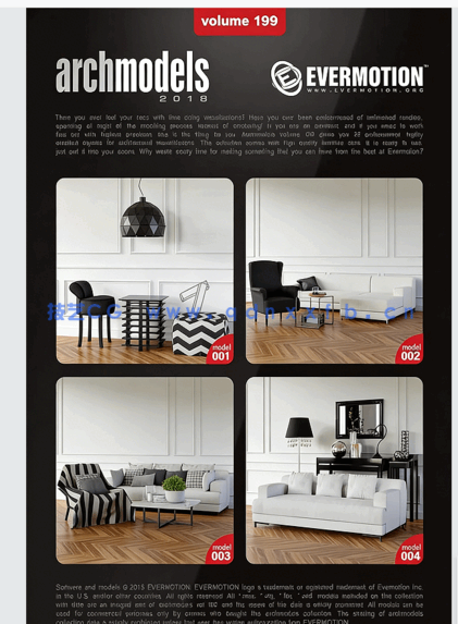 现代/北欧/工业家具3D模型Archmodels vol.199(图4)