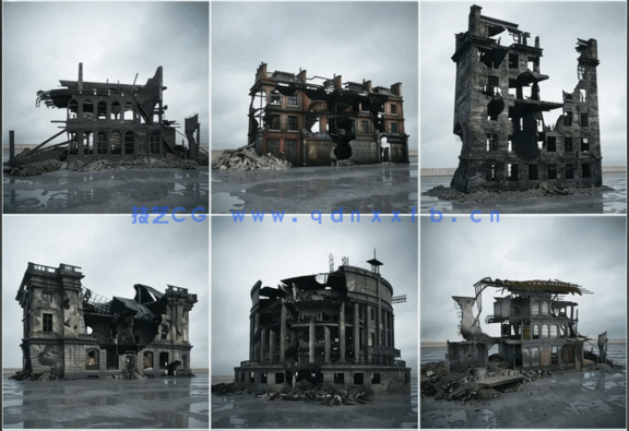 废墟/废弃楼/毁坏的汽车(图3)