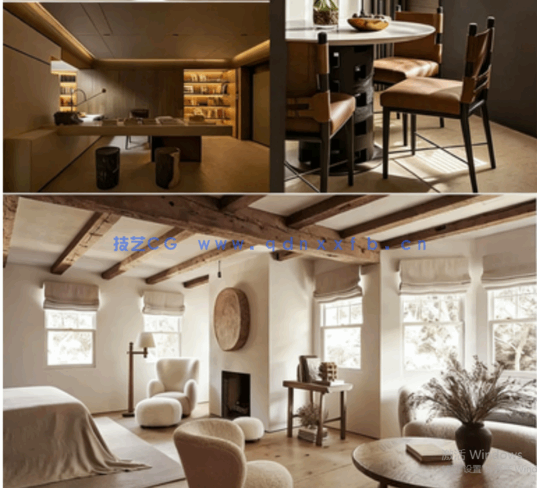 中古风效果图实景图+宋代美学实景设计案例合集合辑室内装修参考(图5)