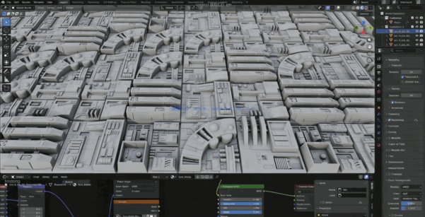 [建筑景观] 星球大战工业风格科幻细节硬表面场景3D模型V5.0版(图2)