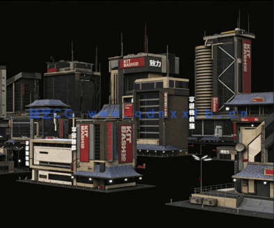 [新上海建筑3d模型]  Kitbash3D-Neo Shanghai(图3)