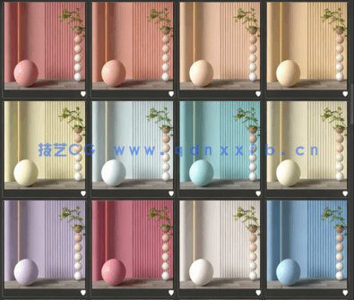 88款精品乳胶漆材质球，立邦彩系列，自带色号(图3)