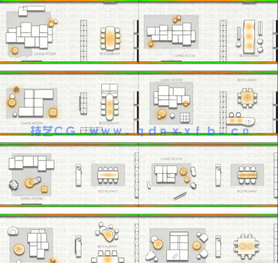 2023年豪宅客餐厅布置CAD图库(图1) 2023年豪宅客餐厅布置CAD图库(图1)