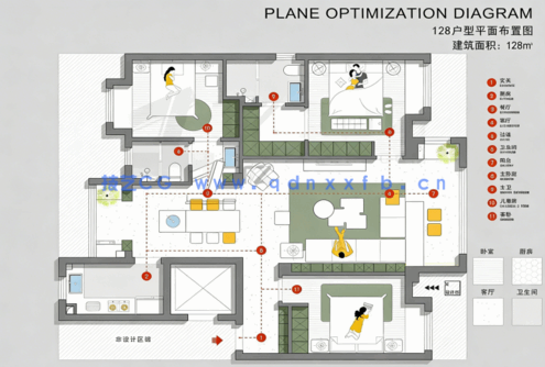 2023 网红家具【颜色填充】CAD彩平专用图库3.0(图5)