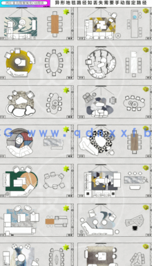  网红家具图案填充CAD平面图库2.0(图4)