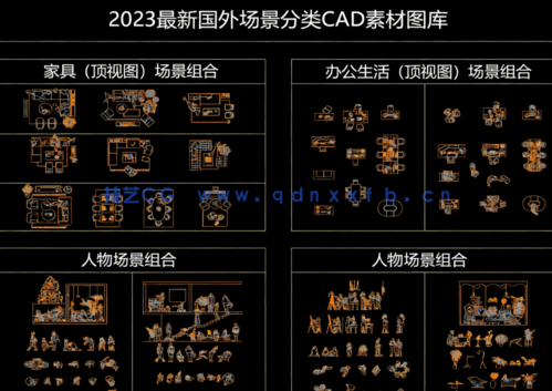 2023最新国外场景分类CAD素材图库(图3)