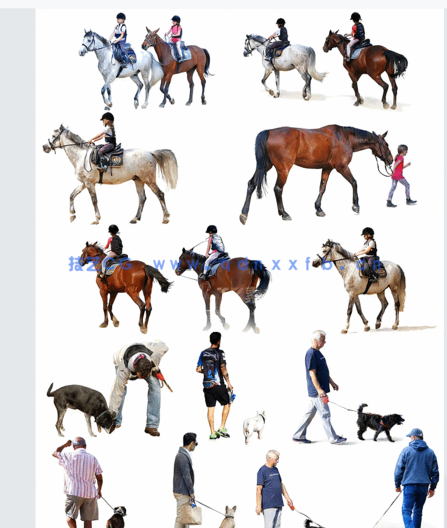  骑马人 牵狗人 遛狗人(图2)