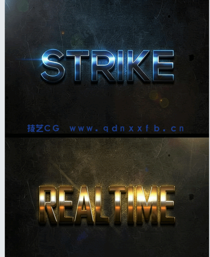 3D立体彩色金属质感艺术特效PSD字模第八季(图4)