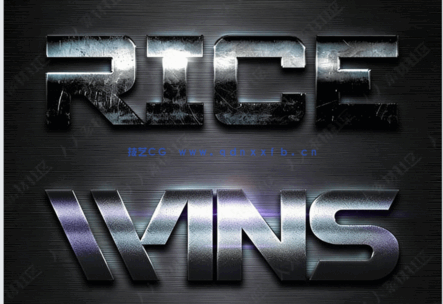 10组闪亮耀眼不同花纹反光效果艺术特效PSD字模(图1)