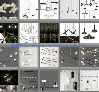 3dsky&灯具类【吊顶/壁灯/台灯】PM管理器3D模型(图5)