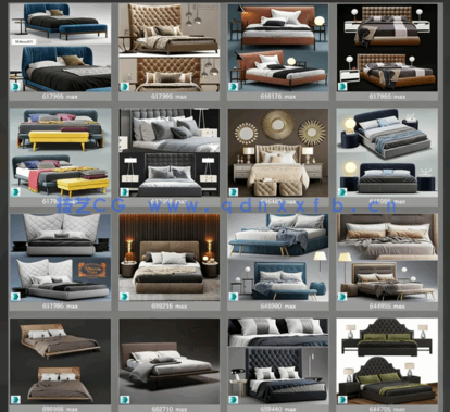 3dsky&床具类3D模型-PM项目管理器(图3)