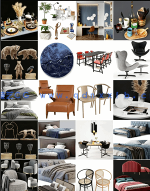 3D单体模型（沙发 椅子 床）(图4)