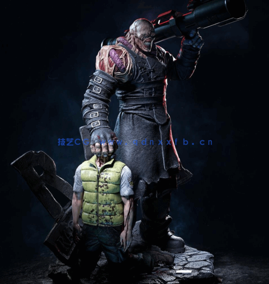 [3D打印人物] 追迹者复仇女神Nemesis《生化危机3》角色雕刻手办3D打印(图4)