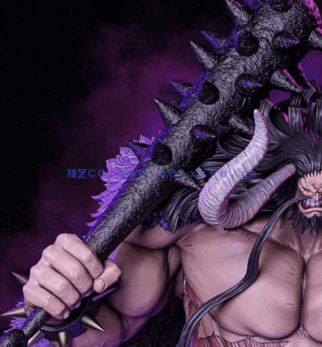 [3D打印人物] 凯多Kaido《海贼王》角色雕刻手办3D打印模型(图4)