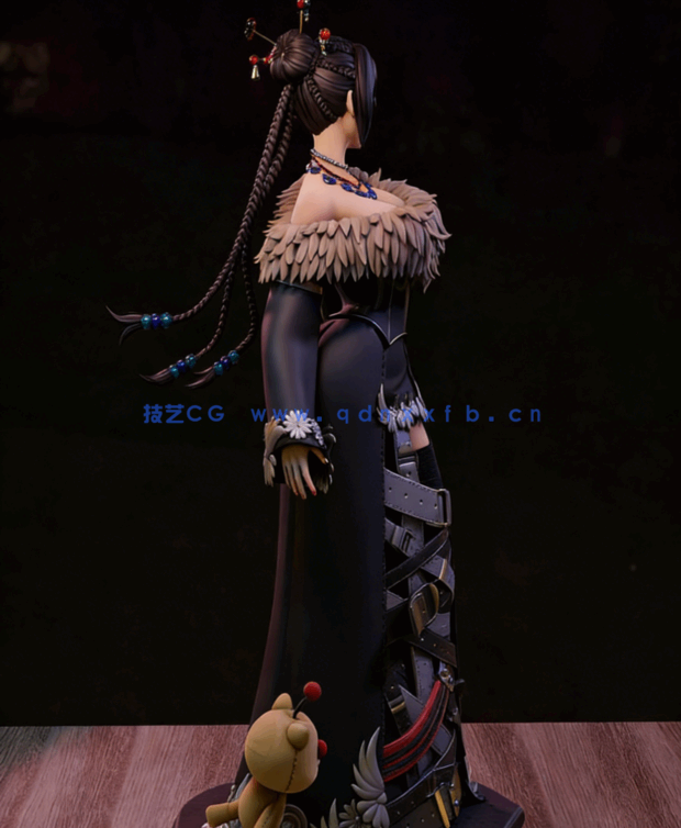 [3D打印人物] 露露Lulu《最终幻想X》游戏角色雕刻手办3D打印模型(图5)