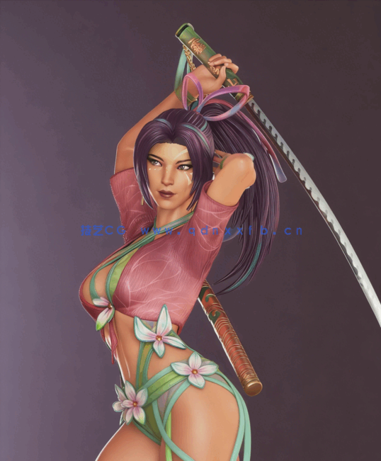 [3D打印人物] 灵蝶Psylocke漫威人物角色雕刻手办3D打印模型(图5)