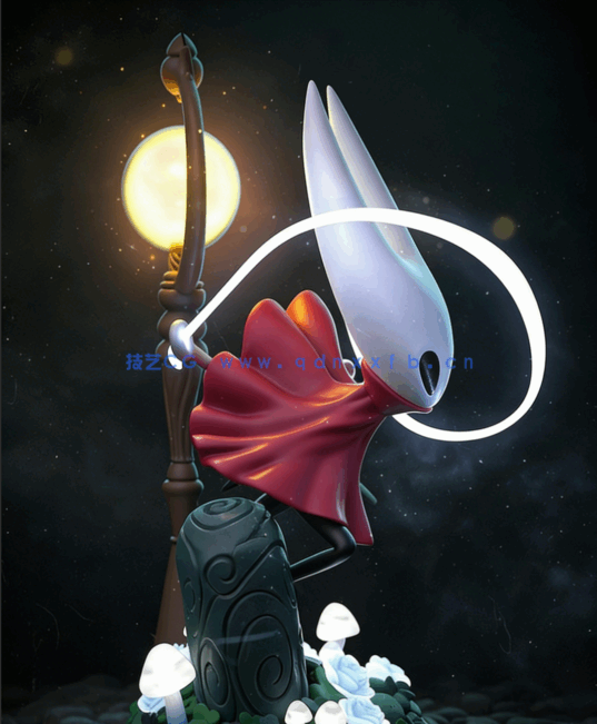 大黄蜂Hornet持剑造型《空洞骑士：丝之歌》游戏角色雕刻手办(图2)