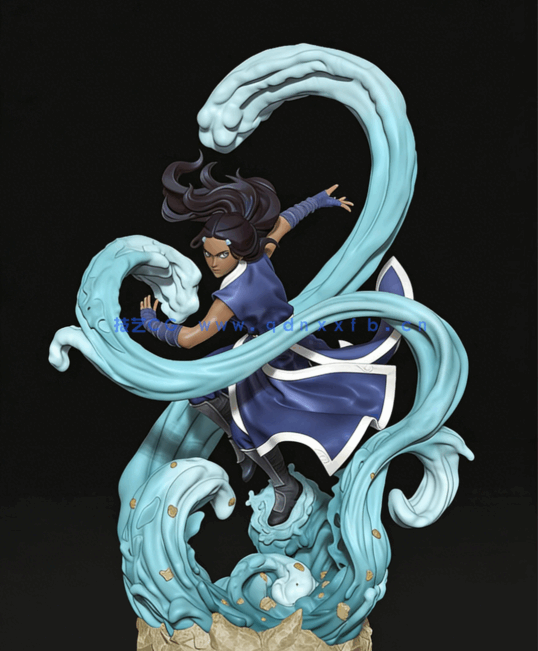 卡塔拉Katara《降世神通》动画角色雕刻手办3D打印模型(图1)
