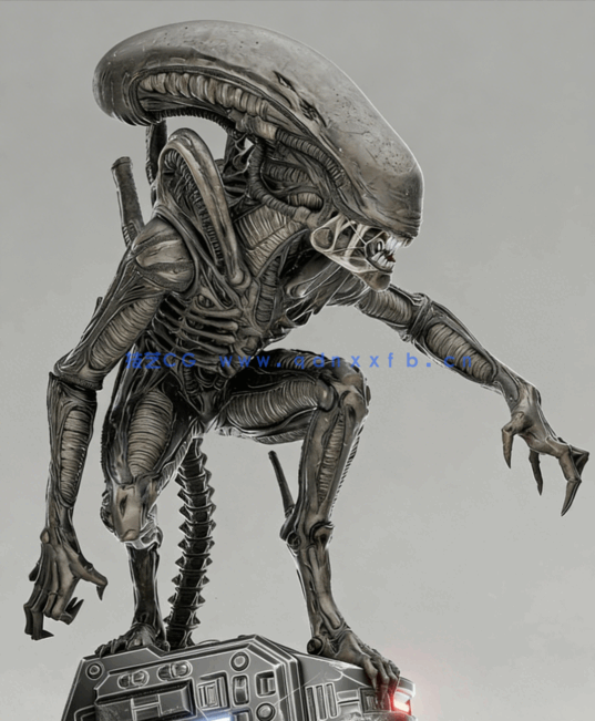 [3D打印人物] 异形外星怪兽《异形》影视角色雕刻手办3D打印模型(图2)