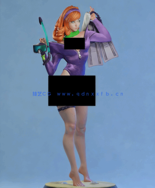  达芙妮Daphne《史努比》动漫人物角色雕刻手办3D打印模型(图4)