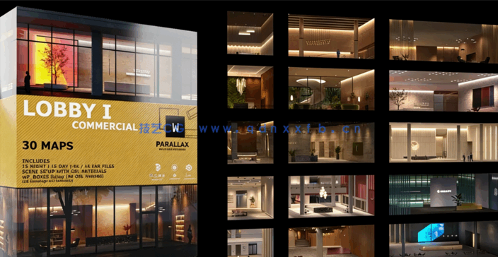 视差贴图商业大堂 wparallax lobby Commercial(图1)