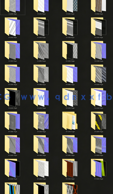 35款绳子索线缆PBR纹理贴图(图2)