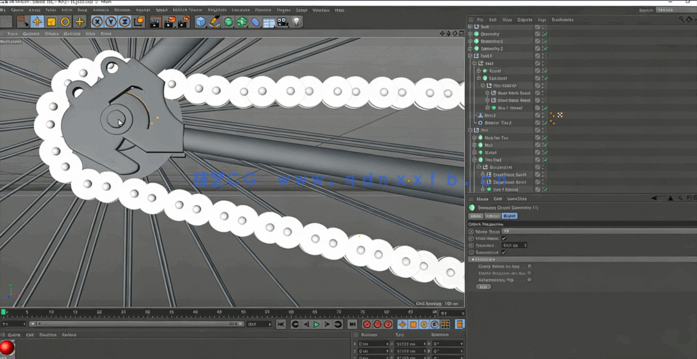 C4D全细节精品自行车建模渲染教程(图3)