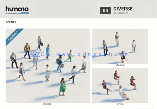  20个三维人物3D模型 Humano 3D people Vol. 04(图4)