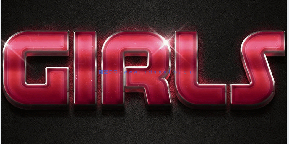 3D时尚暗色系光泽金属质感艺术特效PSD字模第五季(图3)