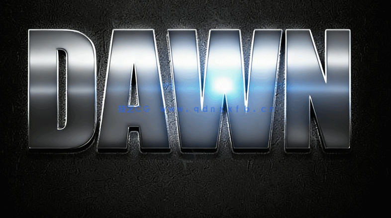 10组专业金属光泽文字艺术特效PSD字模第七季(图5)