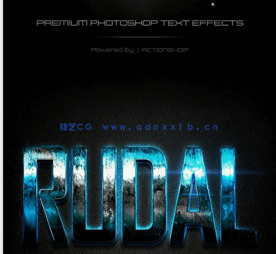 10组专业金属光泽文字艺术特效PSD字模第一季(图1)