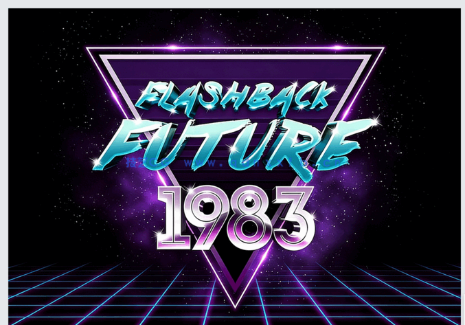 酷炫高级霓虹灯特效PSD字模(图1)