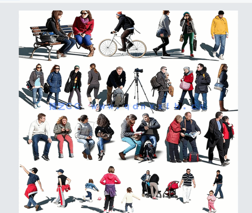 人物-288个带阴影的Photoshop文件(图3)