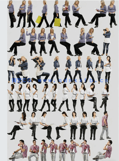 VizPeople Casual v1 后期悠闲人物PNG素材(图2)