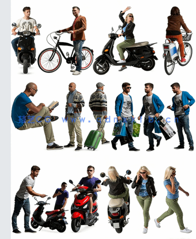 VizPeople Casual v5 后期悠闲人物素材(图1)