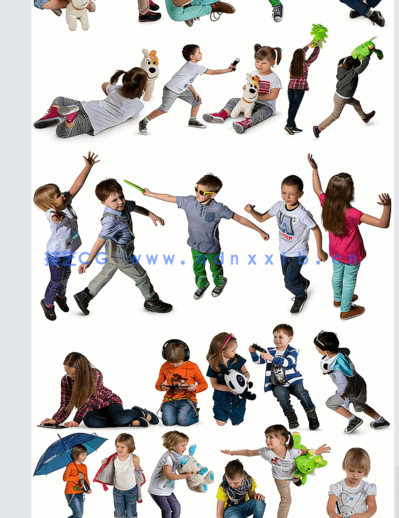  Vizpeople Kids v4 后期儿童人物素材(图1)