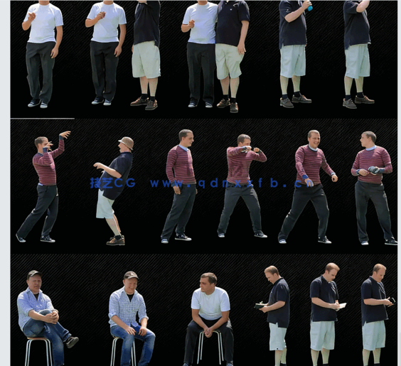 人物免抠素材Xoio people – greenscreen volume 1(图2)