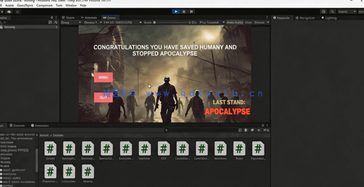 Unity第一人称射击FPS打僵尸游戏制作视频教程(图5)