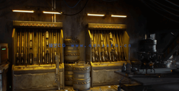 [建筑景观] 地下黑市赛博朋克战乱废土城市环境场景3D模型(图5)