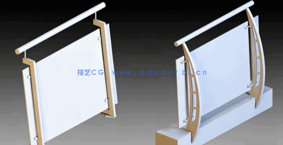 [建筑景观] 50款古典铁艺现代围栏田园木栅3D模型合集(图2)