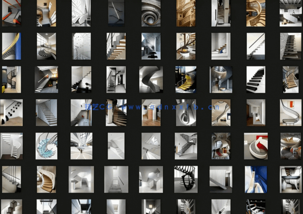 楼梯造型意向高清图集（1G，1168张）(图2)