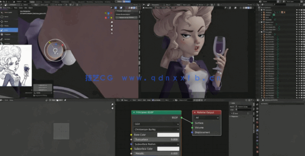 Zbrush人物角色基础网格雕刻原理视频教程 附源文件 (图5) Zbrush人物角色基础网格雕刻原理视频教程 附源文件 (图5)