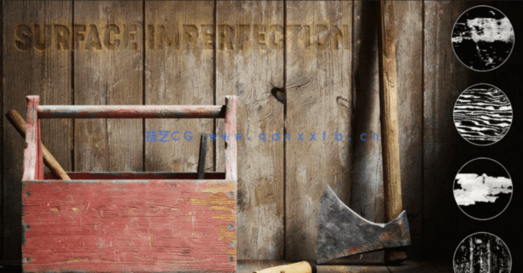 Wood surface Imperfection Vol 03 旧木凹凸纹理(图1)