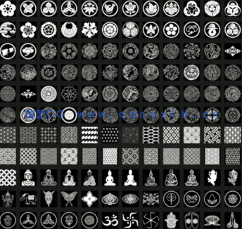 1300+高清亚洲日本、东南亚、国风等元素Alpha贴图(图5)