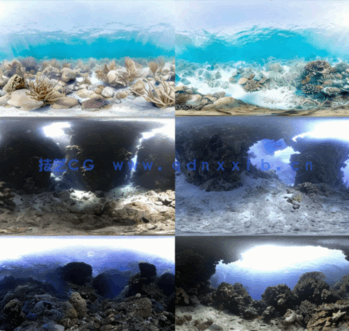 28套海底海洋10K HDR环境贴图(图1)