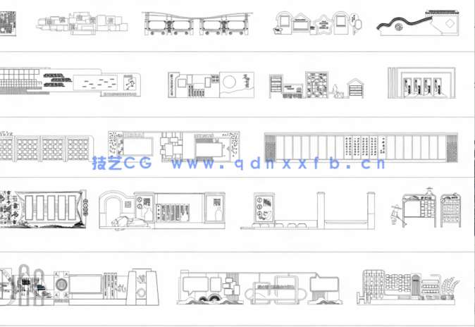 2026年最新宣传栏CAD图库CAD指示牌CAD标志牌CAD文化墙CAD标志牌(图4)